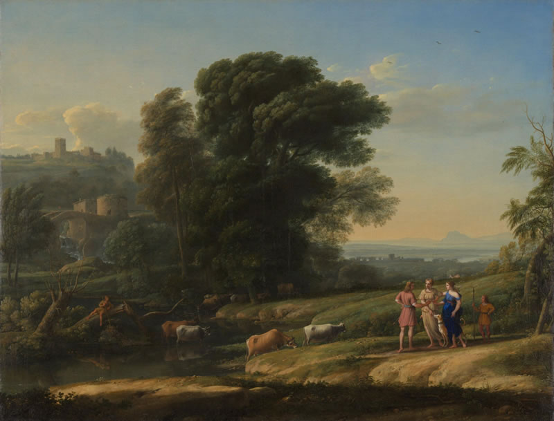 Landscape with Cephalus and Procris reunited by Diana