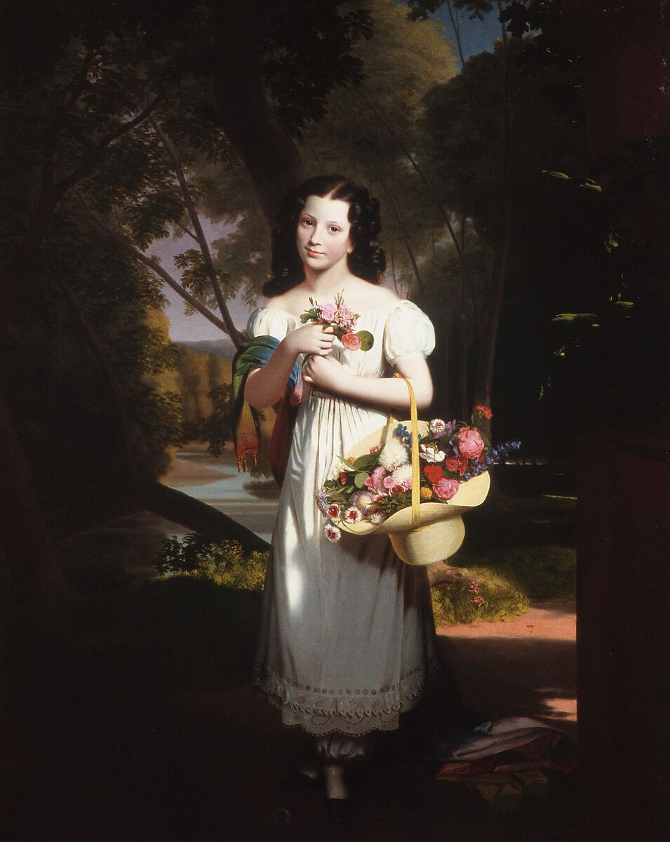 Little Girl with Flowers (Amelia Palmer)