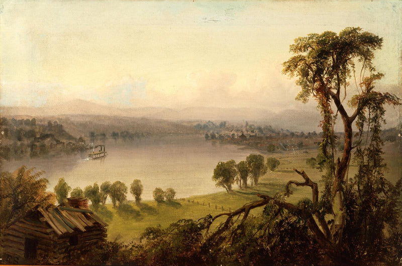Looking up River from Coal Hill over Ormsbys Farm to Birmingham