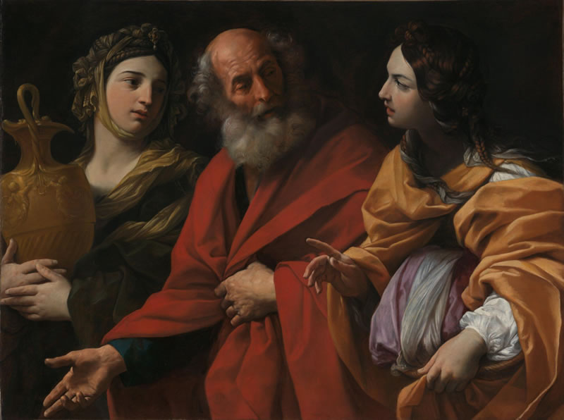 Lot and his Daughters leaving Sodom
