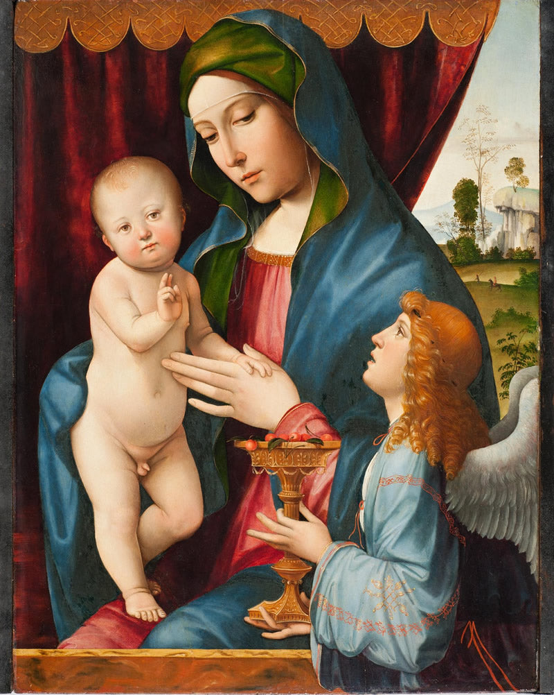 Madonna and Child with Angel