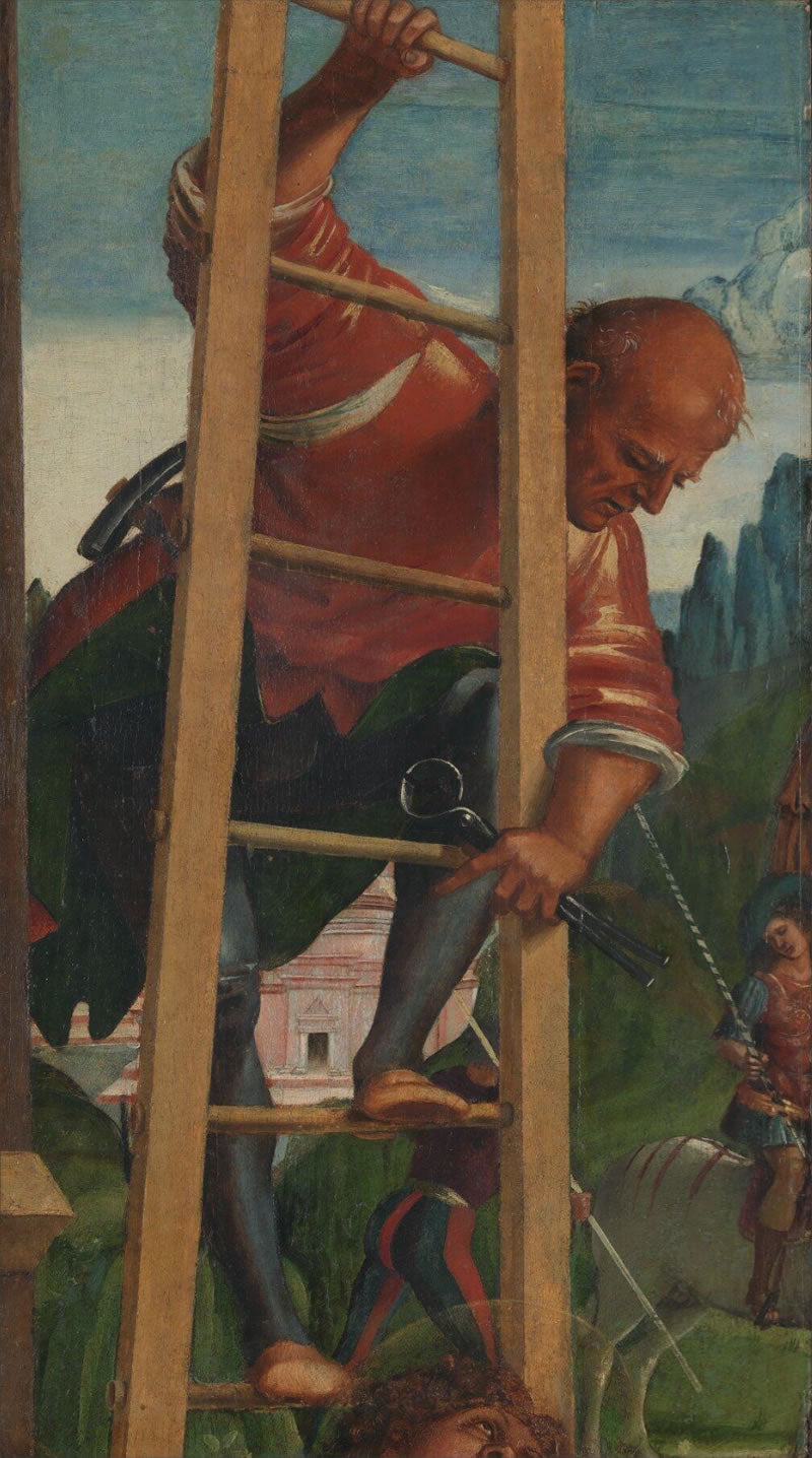 Man on a Ladder