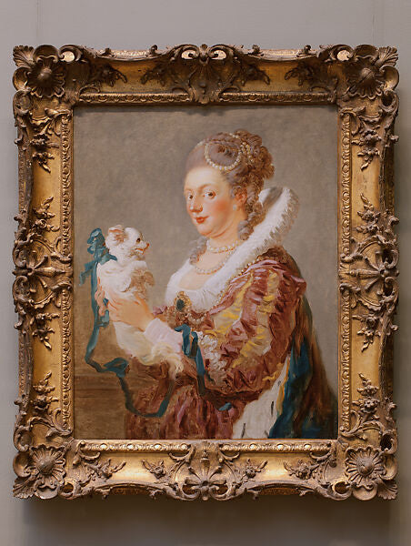 Marie Emilie Coignet de Courson (1716–1806) with a Dog