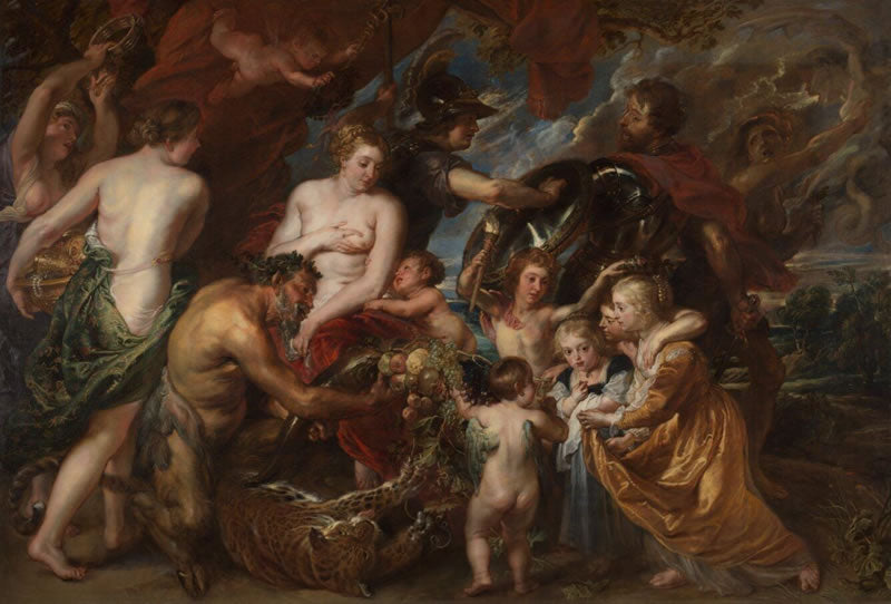 Minerva protects Pax from Mars ('Peace and War')