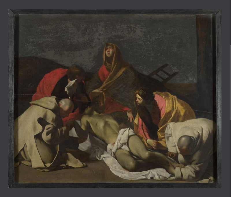 Monks and Holy Women mourning over the Dead Christ