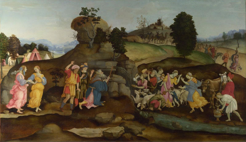 Moses brings forth Water out of the Rock