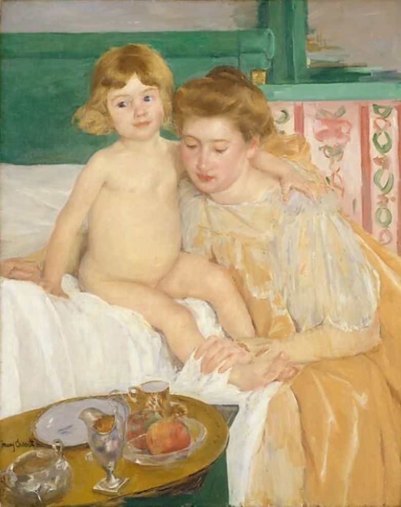 Mother and Child (Baby Getting Up from His Nap)