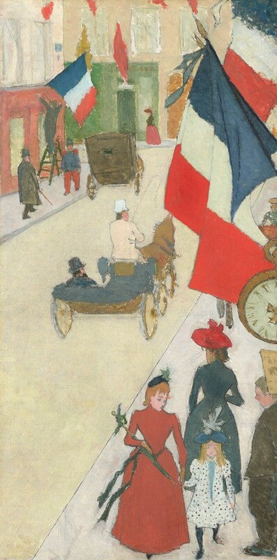 Paris, Rue de Parme on Bastille Day