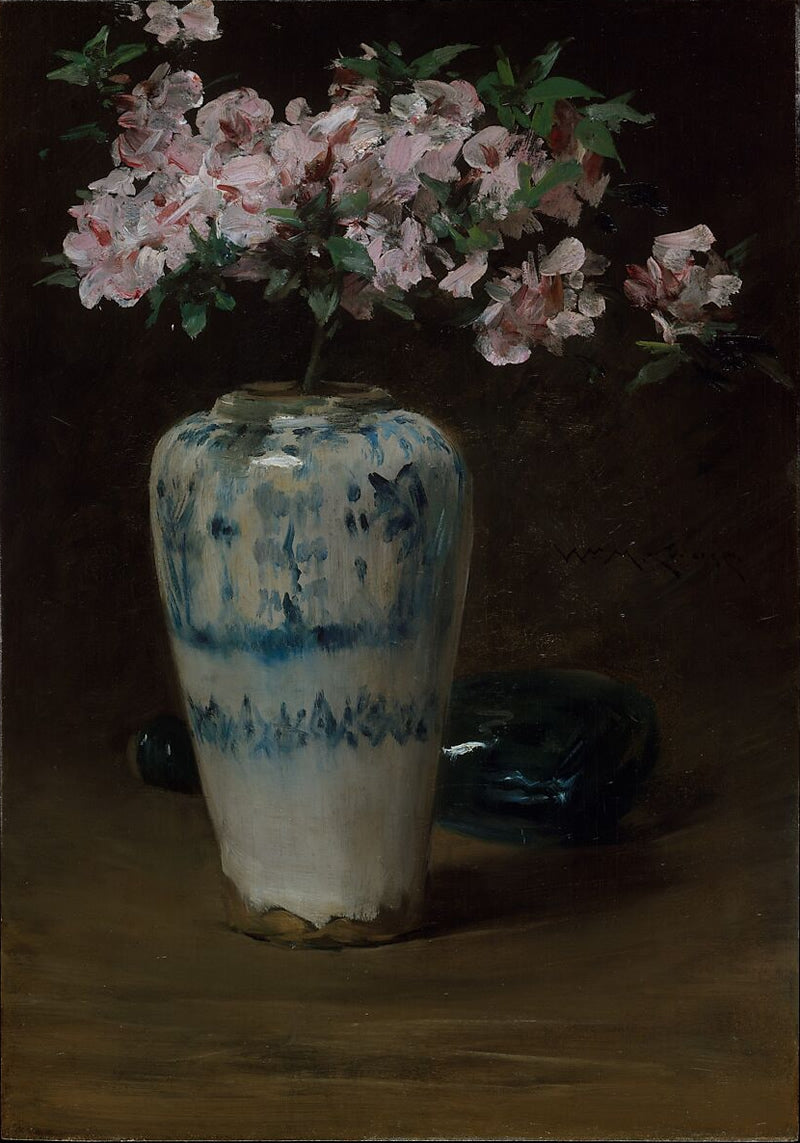 Pink Azalea—Chinese Vase
