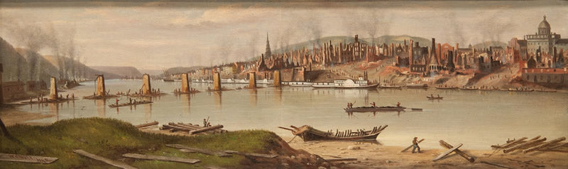 Pittsburgh after the Fire from Birmingham
