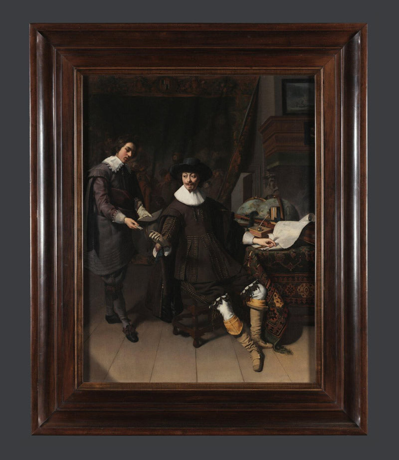 Portrait of Constantijn Huygens and His Clerk