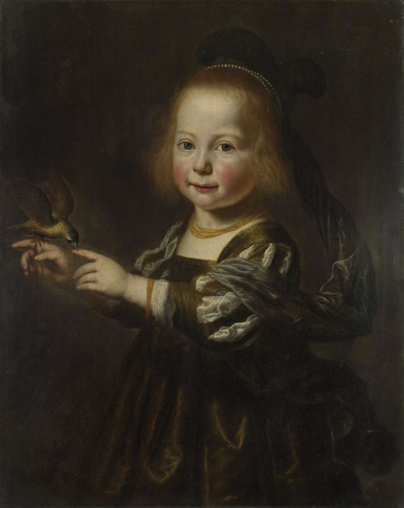 Portrait of Geertruyt Spiegel with a Finch