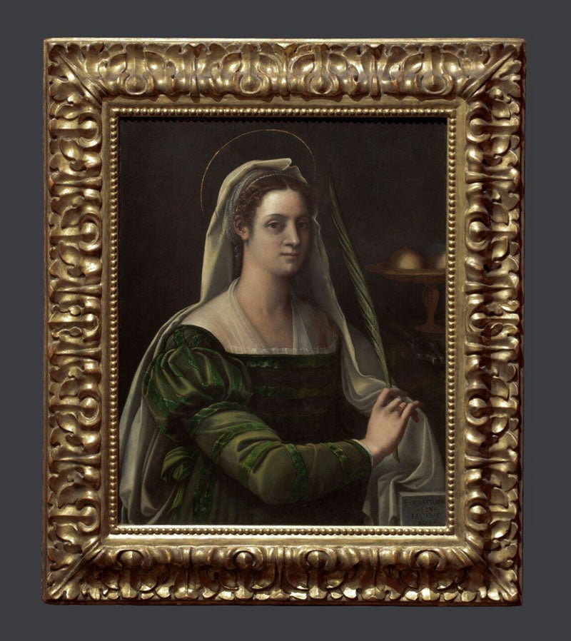 Portrait of a Lady with the Attributes of Saint Agatha