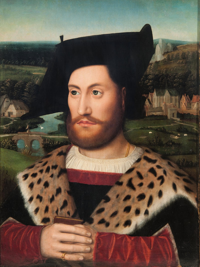 Portrait of a Man Holding a Book