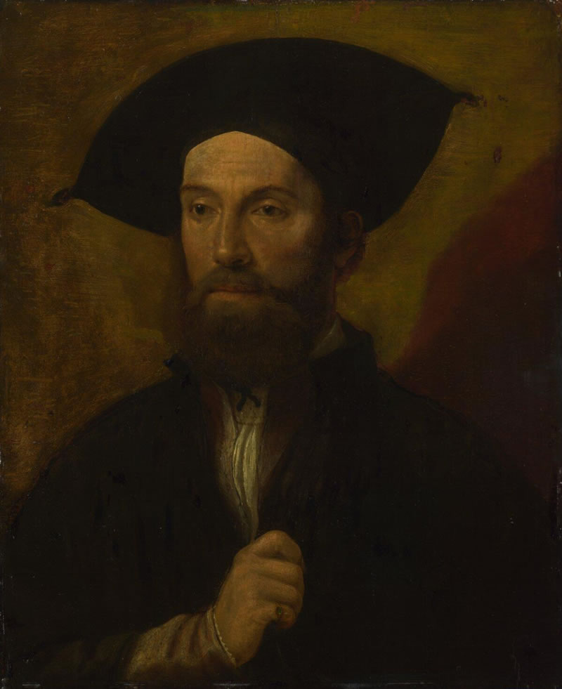 Portrait of a Man in a Large Black Hat