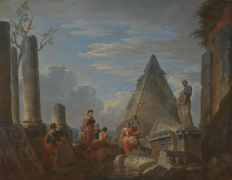 Roman Ruins with Figures