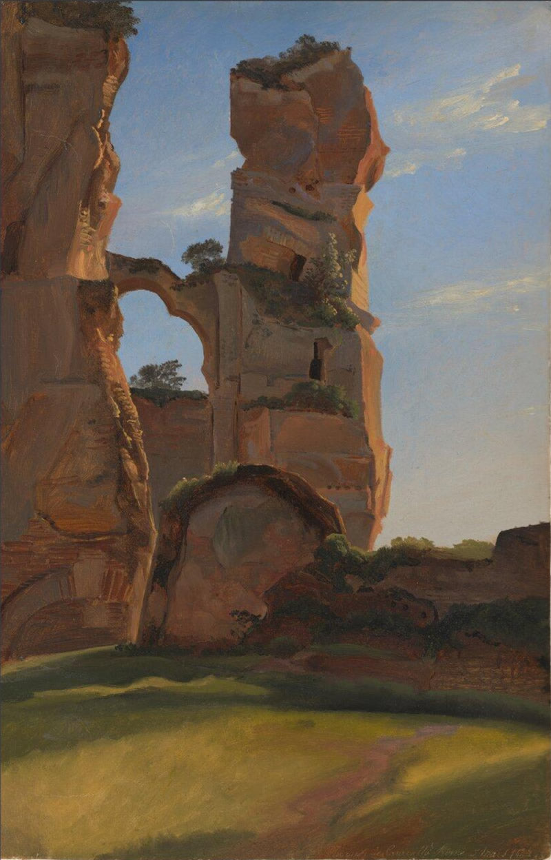 Ruined Column in the Baths of Caracalla, Rome