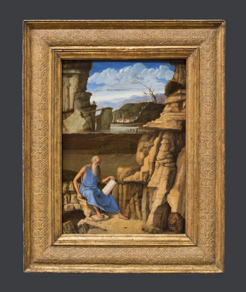 Saint Jerome reading in a Landscape
