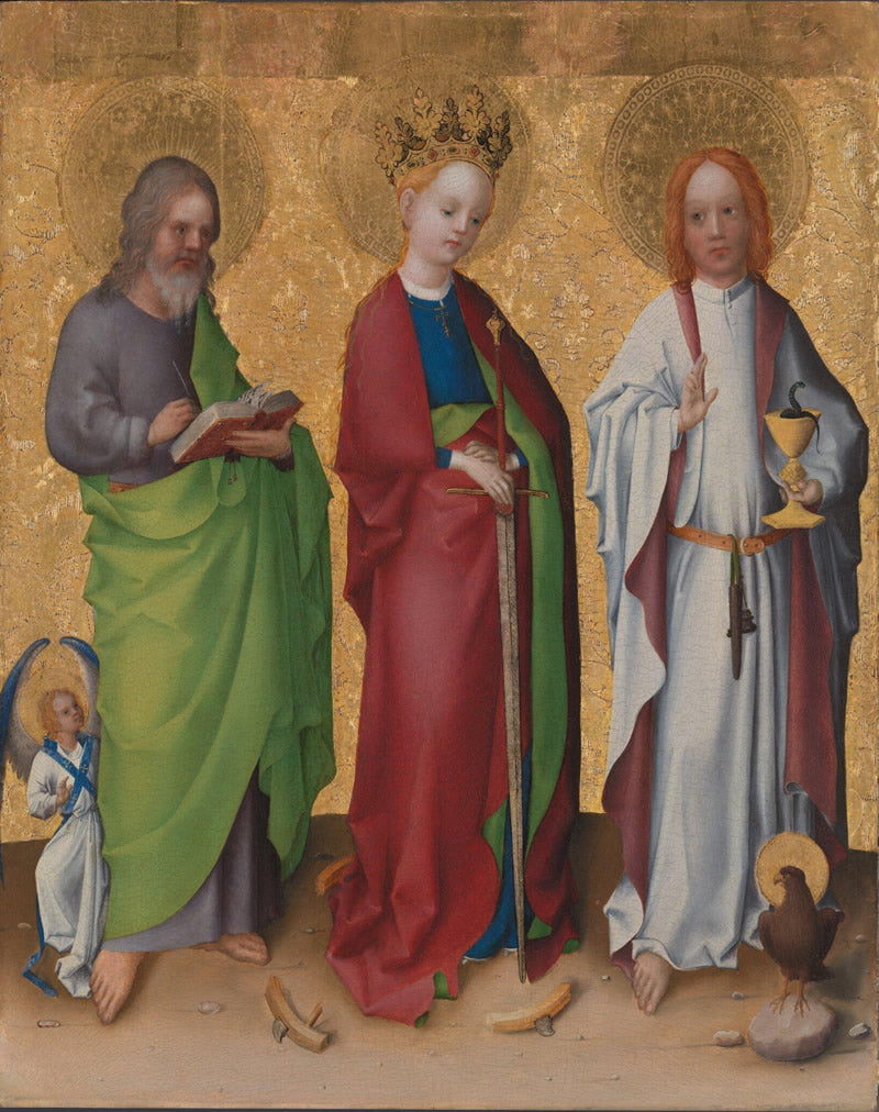 Saints Matthew, Catherine of Alexandria and John the Evangelist