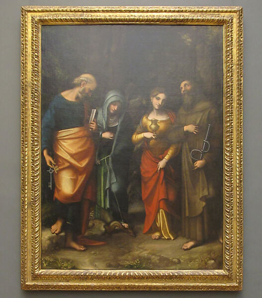 Saints Peter, Martha, Mary Magdalen, and Leonard