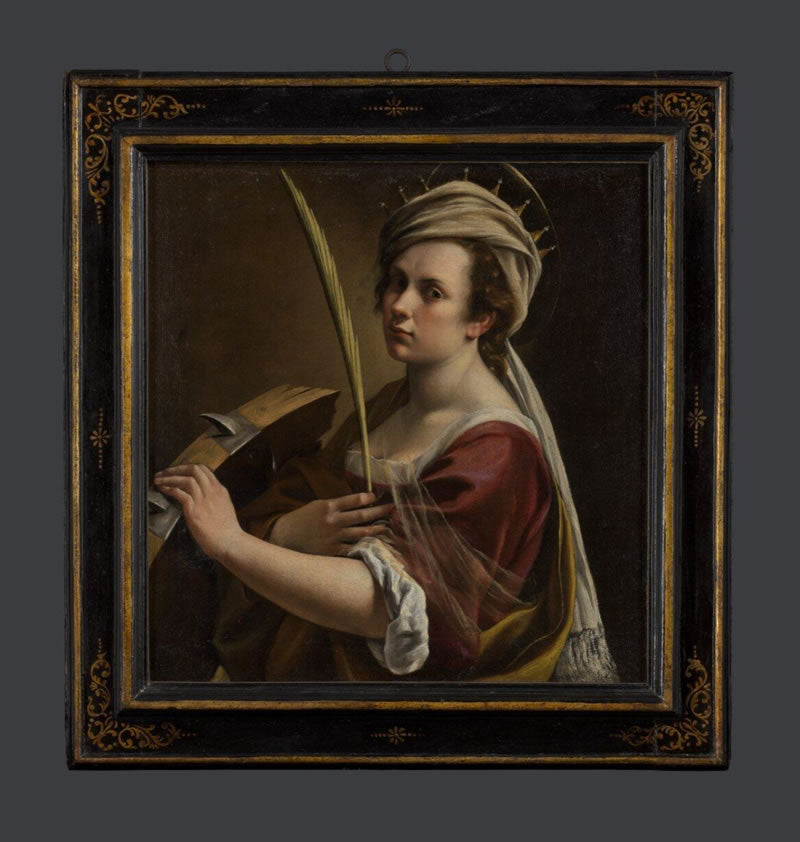 Self Portrait as Saint Catherine of Alexandria