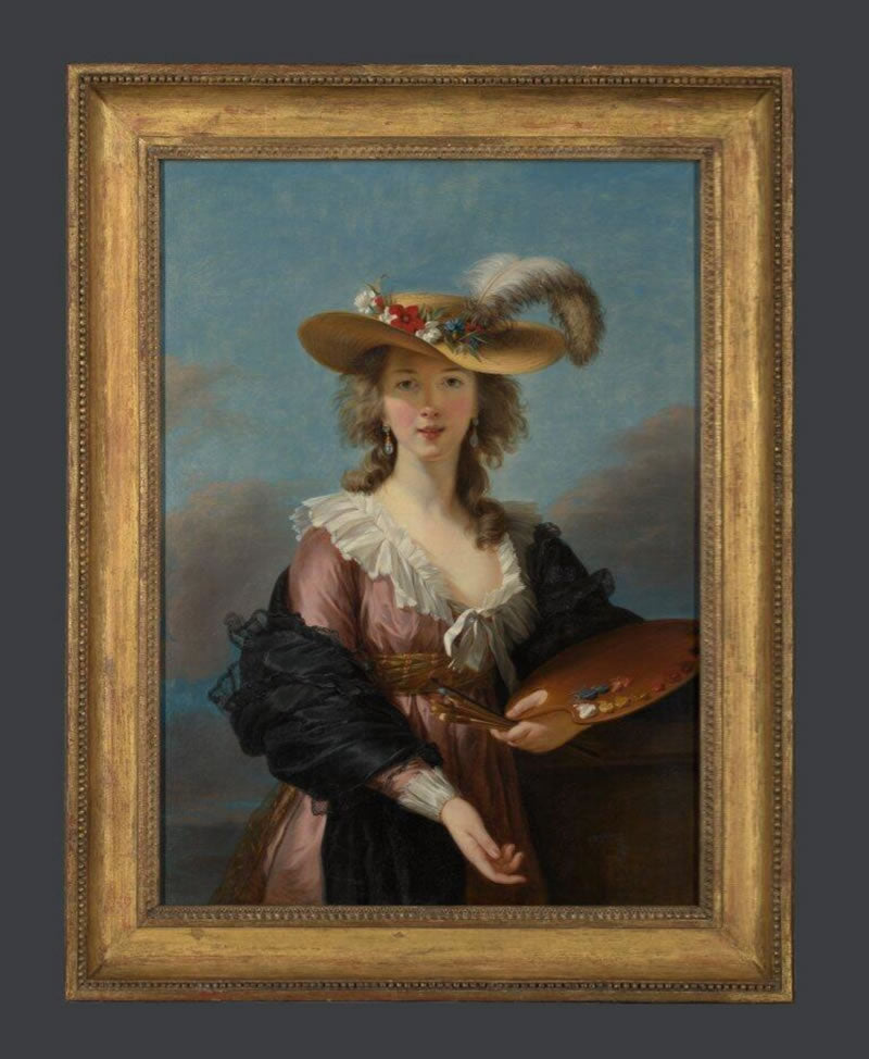 Self Portrait in a Straw Hat