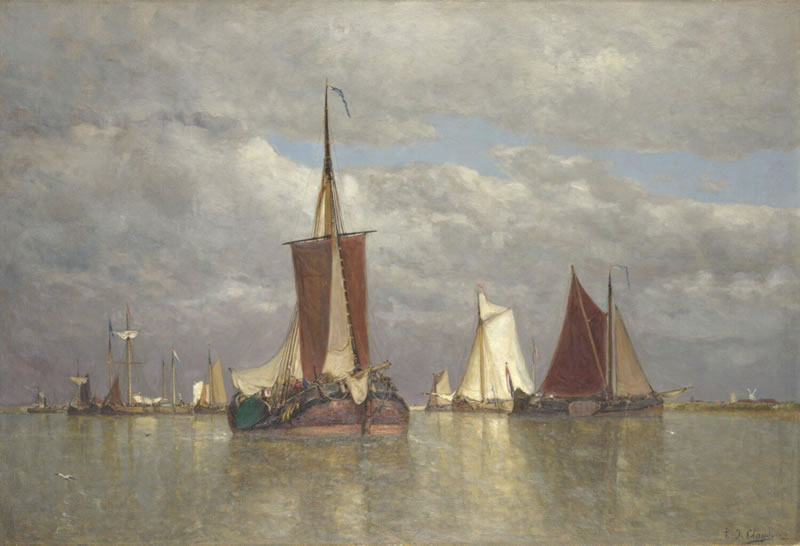 Ships lying near Dordrecht