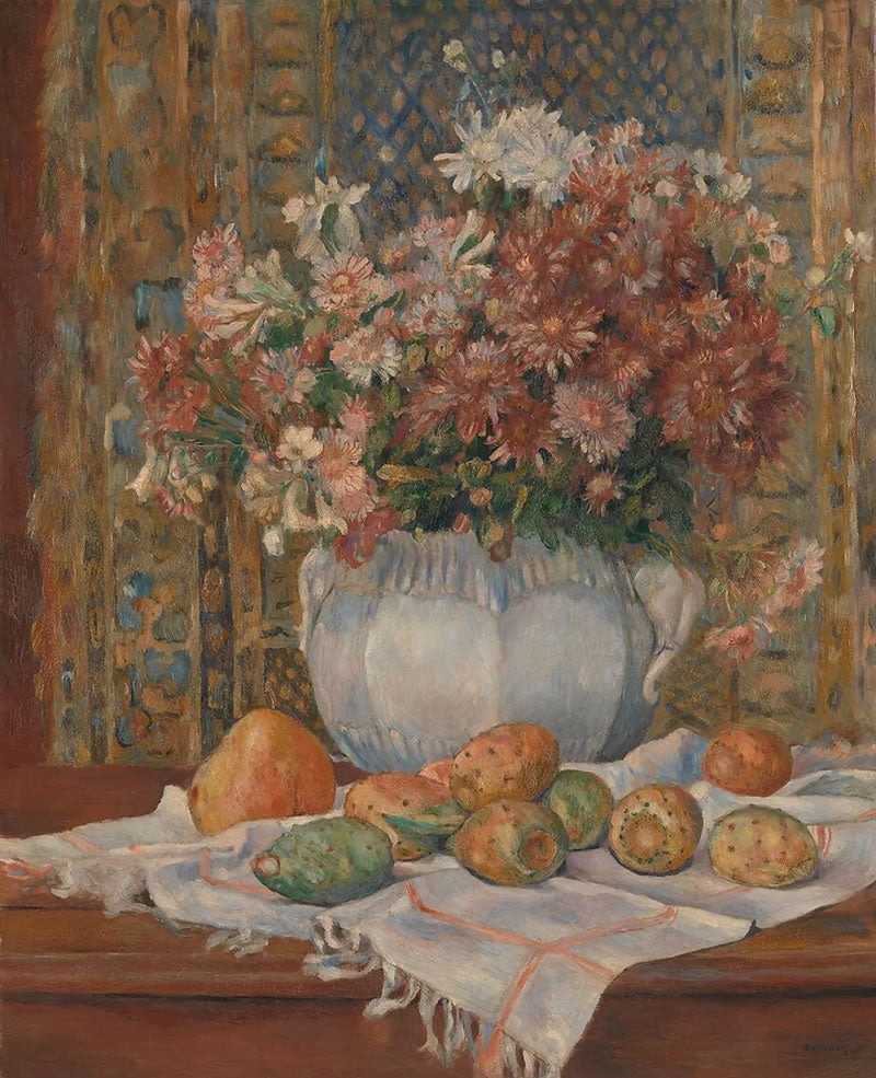Still Life with Flowers and Prickly Pears