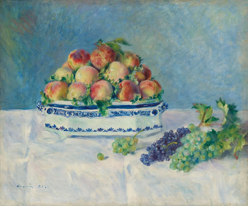 Still Life with Peaches and Grapes