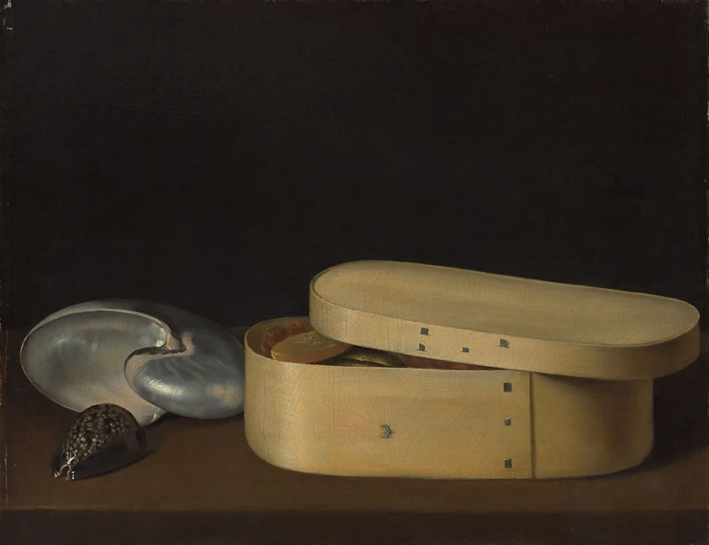 Still Life with Shells and a Chip-Wood Box