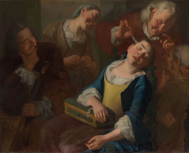 Teasing a Sleeping Girl