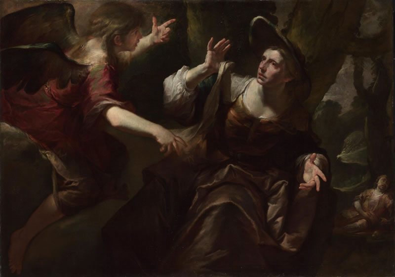 The Angel appears to Hagar and Ishmael
