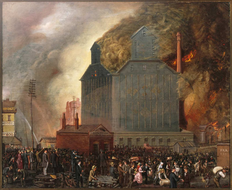 The Burning Grain Elevator