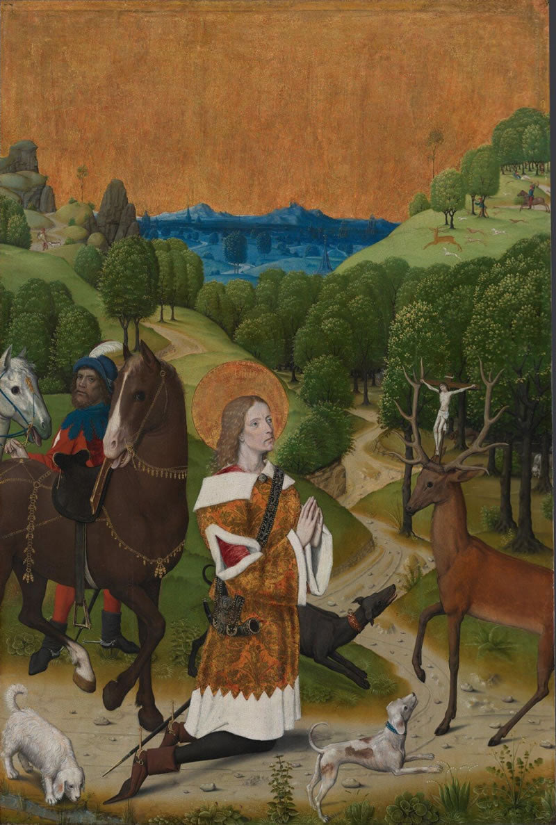 The Conversion of Saint Hubert: Left Hand Shutter