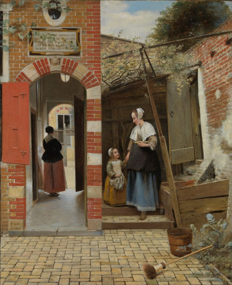 The Courtyard of a House in Delft