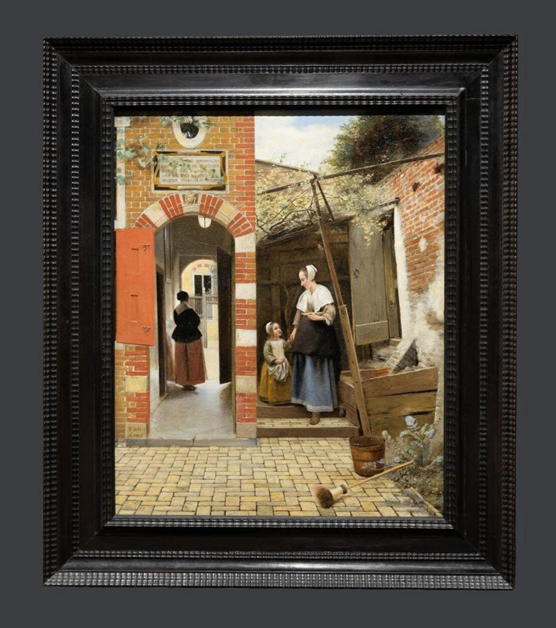 The Courtyard of a House in Delft