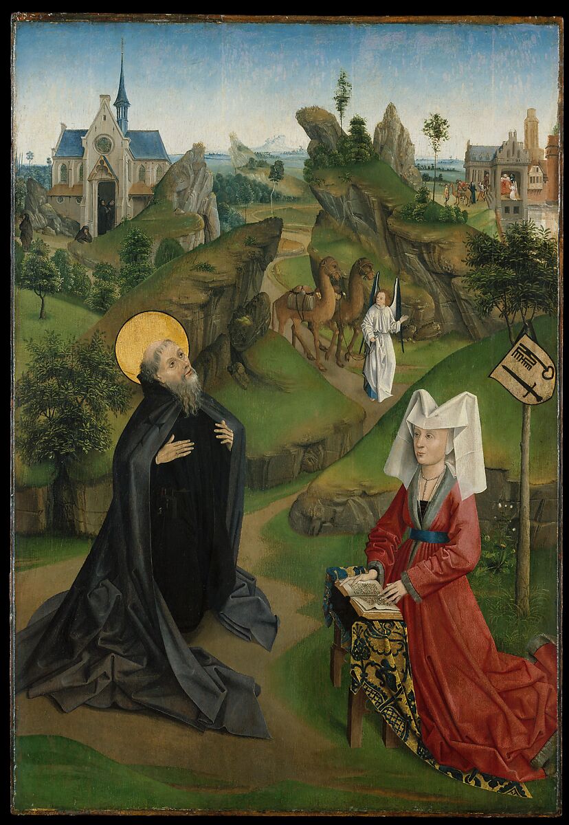 The Crucifixion of Saint Peter with a Donor; The Legend of Saint Anthony Abbot with a Donor;  The Annunciation