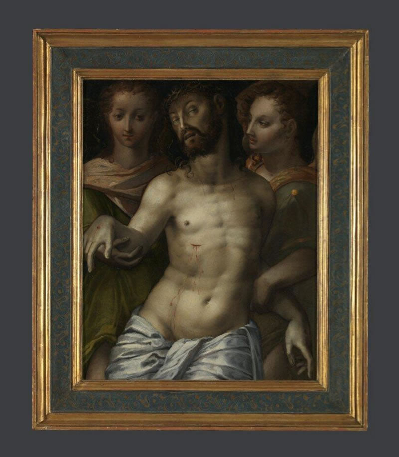 The Dead Christ supported by Angels