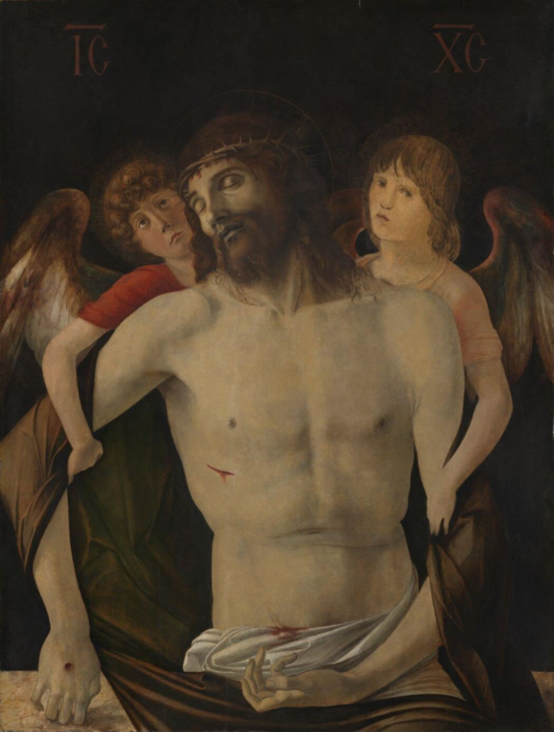 The Dead Christ supported by Two Angels