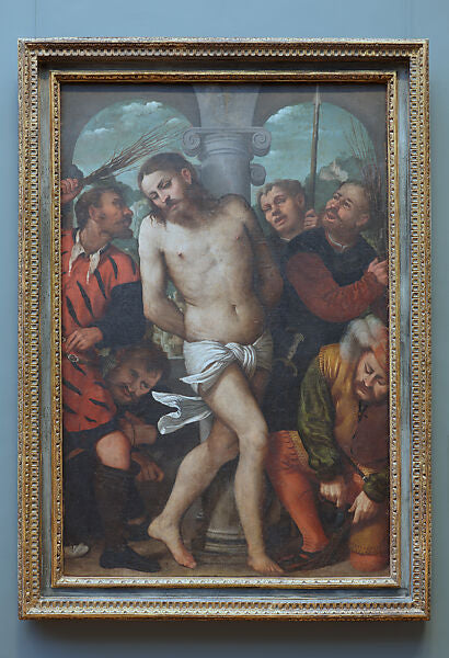 The Flagellation; (reverse) The Madonna of Mercy