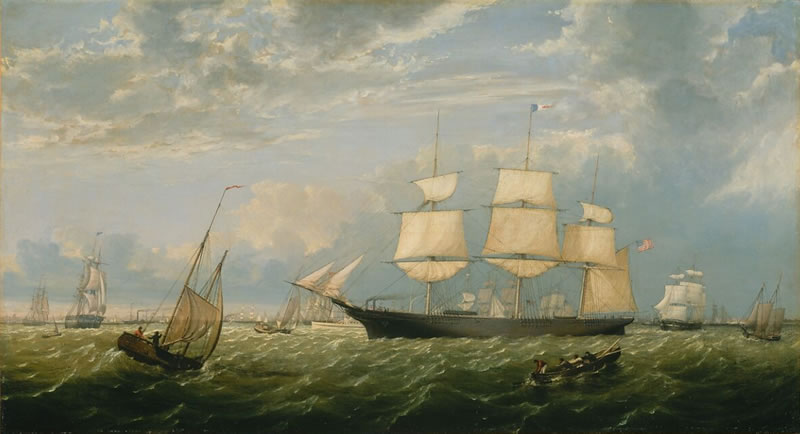 The Golden State Entering New York Harbor