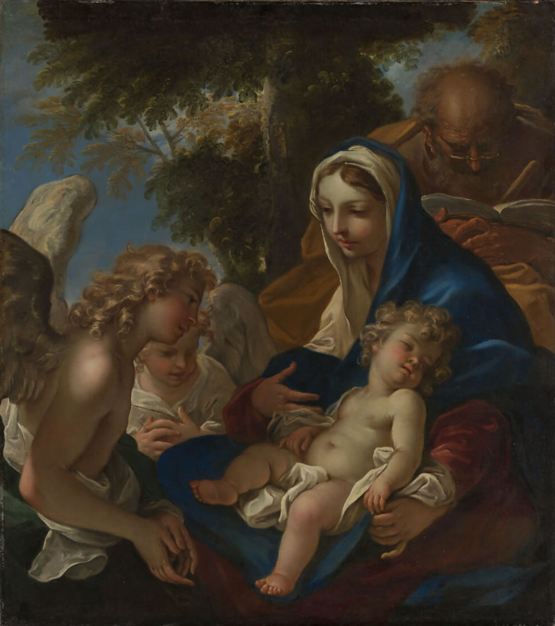The Holy Family with Angels