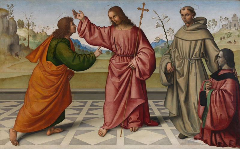 The Incredulity of Saint Thomas with a Donor from the Calderoni Family