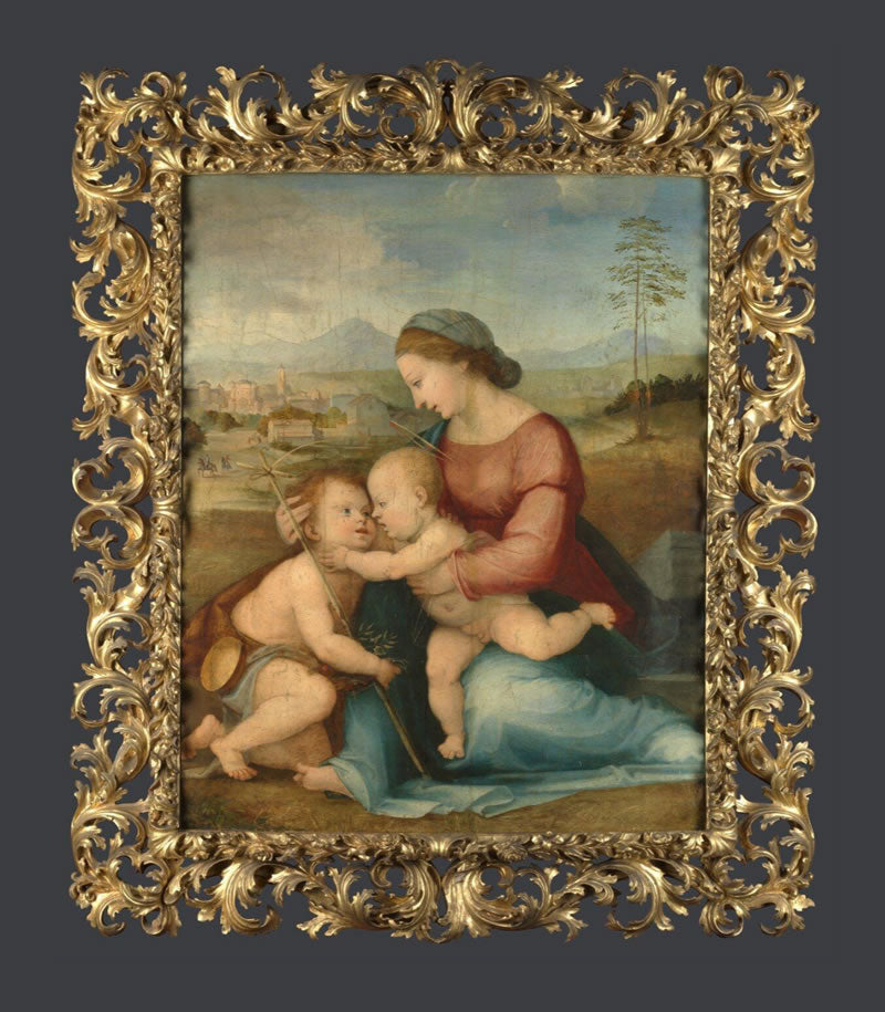 The Madonna and Child with Saint John