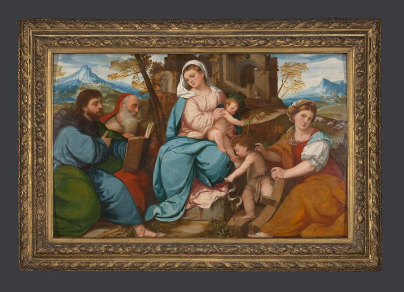 The Madonna and Child with Saints James the Greater, Jerome, the Infant Baptist and Catherine of Alexandria