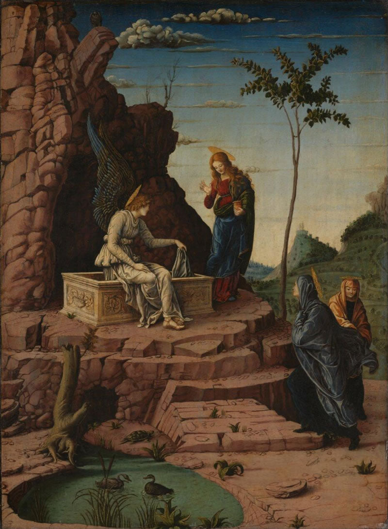 The Maries at the Sepulchre