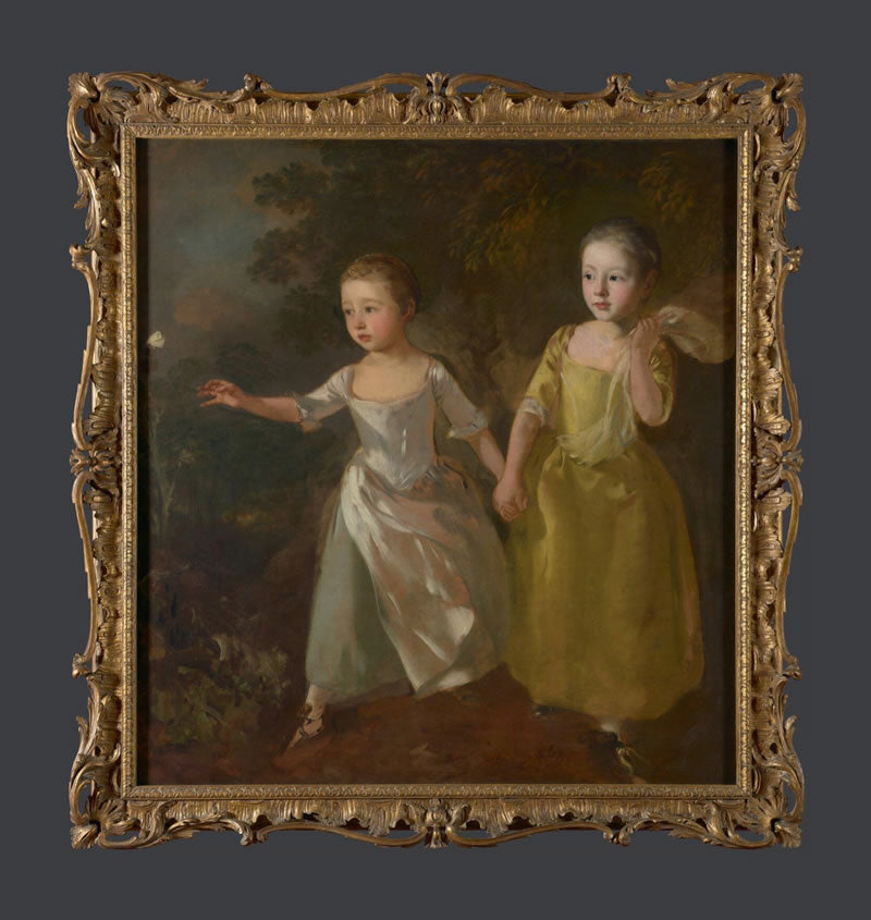 The Painters Daughters Chasing a Butterfly