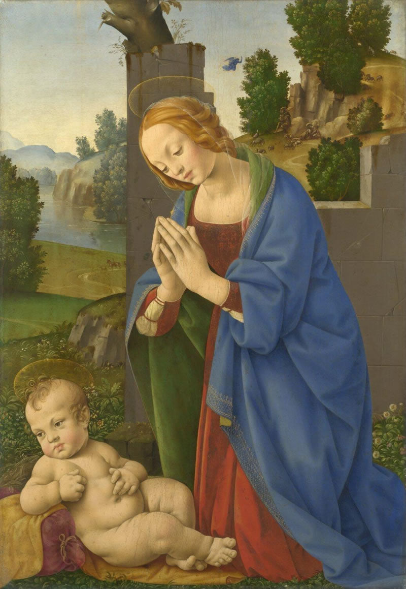 The Virgin adoring the Child