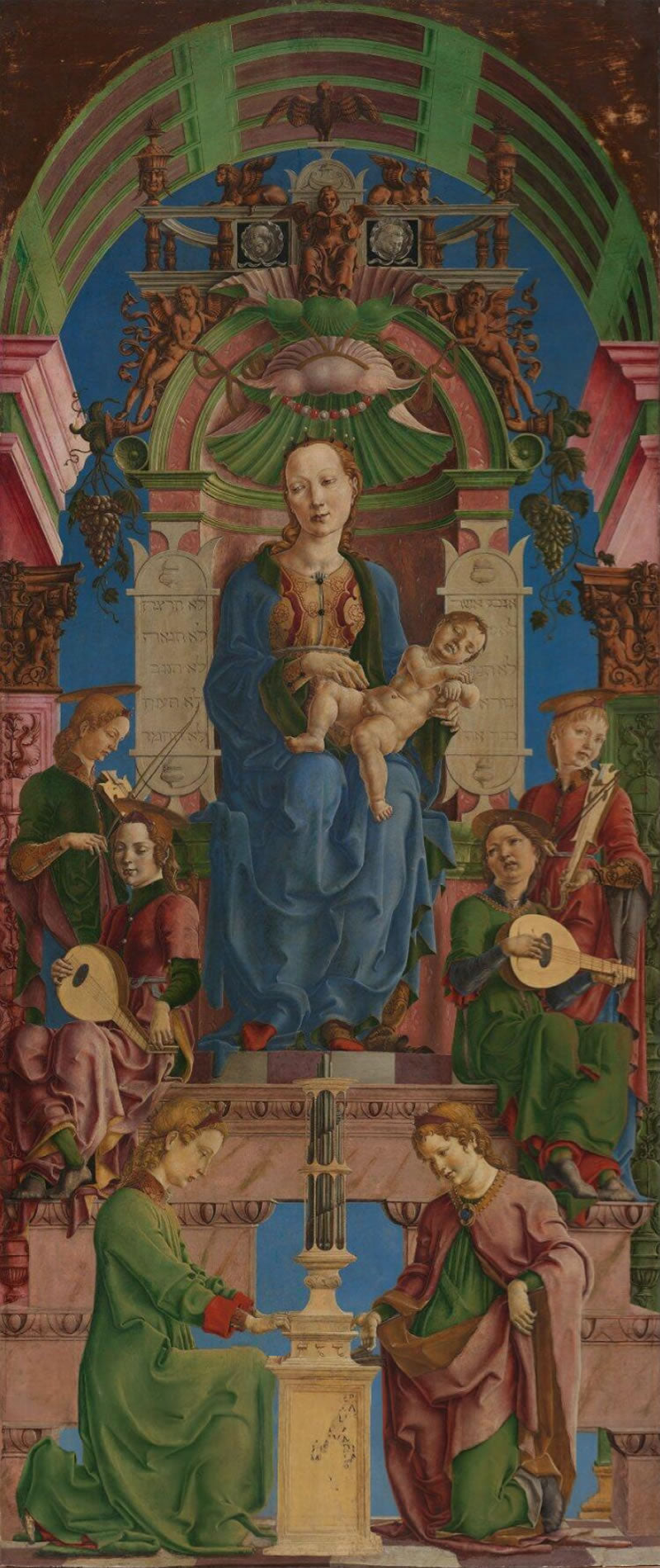 The Virgin and Child Enthroned