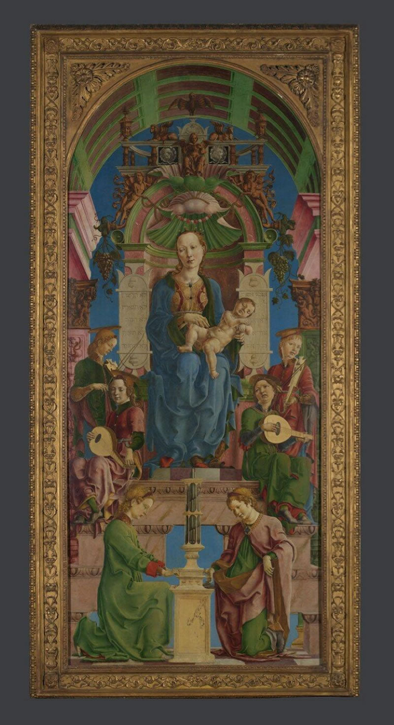 The Virgin and Child Enthroned